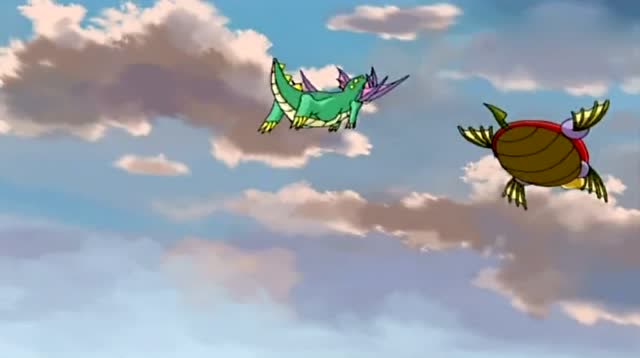 《神兵小将》神兵小将分工合作打扫船里的卫生,只有金蟹在睡懒觉