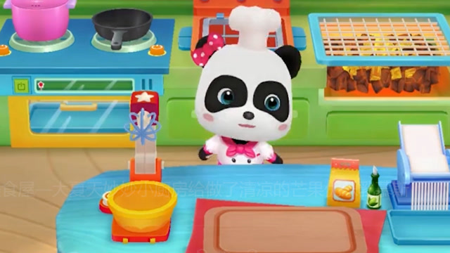 宝宝巴士:妙妙小厨房又开始忙了!还给小朋友做了芒果优乐乳!
