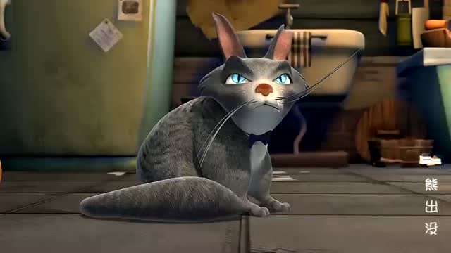 熊出没:在光头强家里的这只肥猫,他在家里做什么呢还是会做事