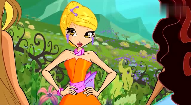 魔法俏佳人斯黛娜帮仙子设计衣服,最后的一瞬间真是太漂亮了