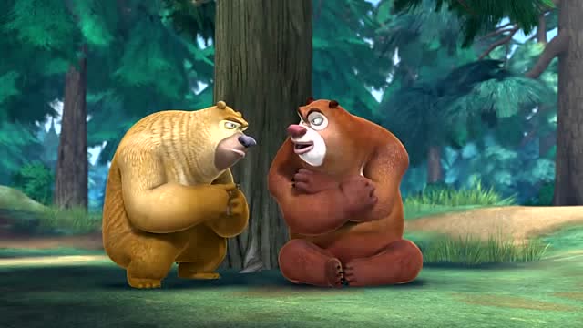 熊出没:青蛙钻进了光头强的裤子里,痒的他上蹿下跳