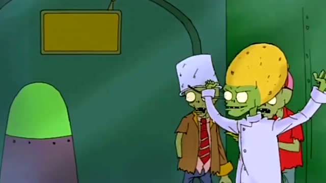 pvz植物大战僵尸动画:科学家僵尸发明时空穿越火箭意欲何为?