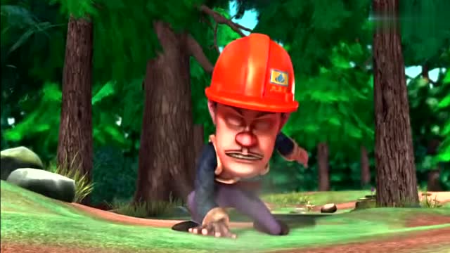 学过少林功夫的光头强,中了熊大的机关