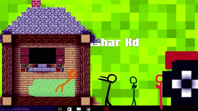 两个火柴人看电视,好像很厉害的样子,动画短片!