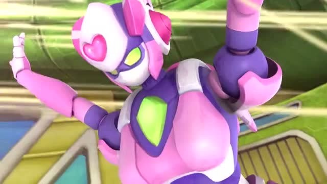 指令宝贝:粉红宝的超电磁盾没能档下花花蝶的龙卷风,结果被刮飞了