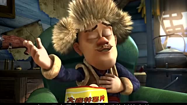 熊出没光头强收到通知后要去度假不料松鼠偷走了他的美食