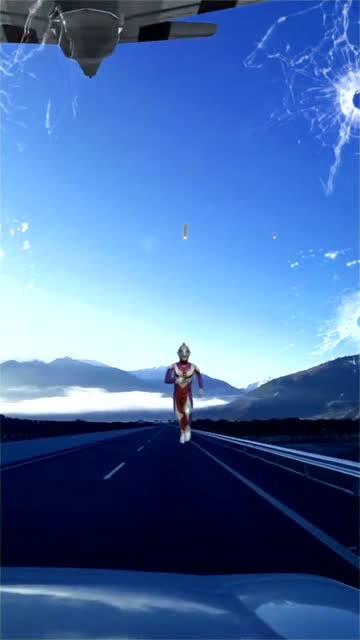 迪迦奥特曼高速奔跑