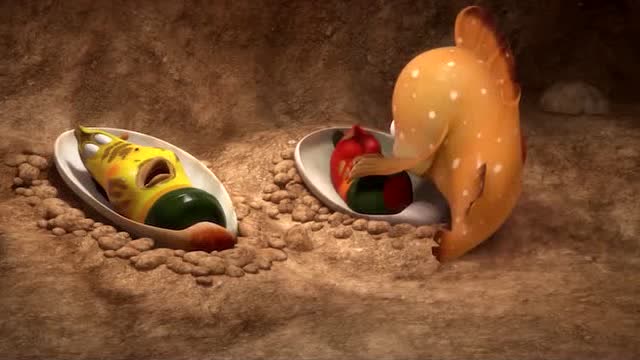 爆笑虫子第四季:弹涂鱼竟然喂鱼宝宝吃这个