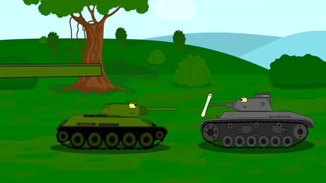 坦克世界欢乐动画-正牌古斯塔夫被p1000巨鼠践踏,真可怜