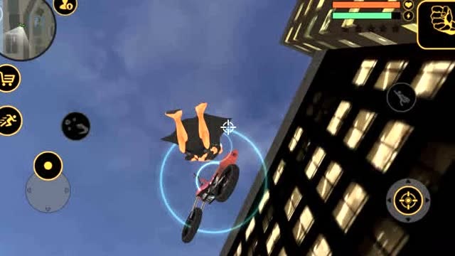 飞天超能英雄:使用意念抓起摩托车飞上楼顶,骑车从楼顶飞跃河流