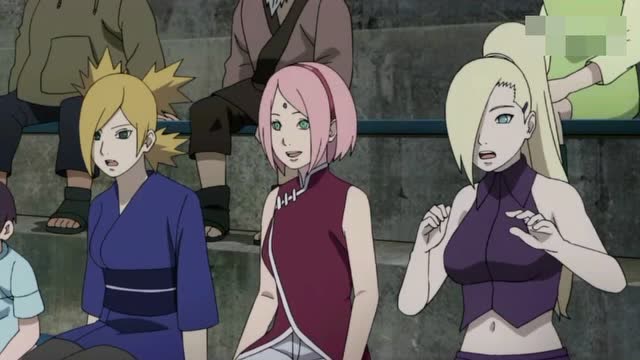 火影忍者博人传:鹿台面对砂隐夜土,手鞠表现像一个妈妈的做法