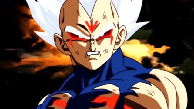 白神贝吉塔,怕被吸收神力,竟然用超5形态战斗