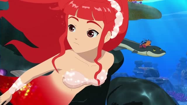 泡泡美人鱼:小螃蟹爬到野丽斯的头上,还悄悄剪断她的一根头发