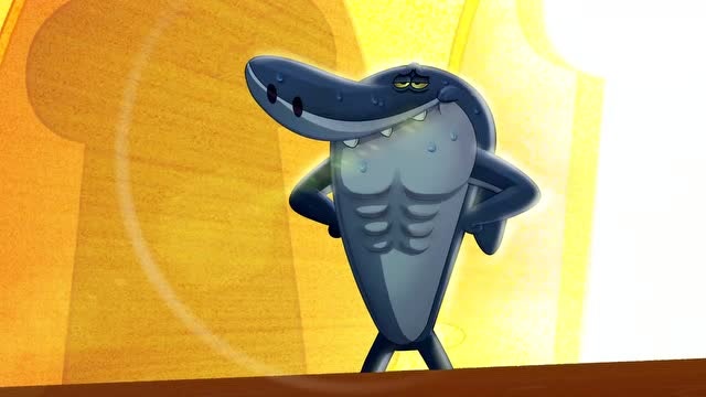 鲨鱼哥与美人鱼:鲨鱼哥积极煅炼跑步,身体变得好强壮!