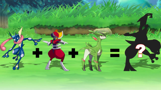 神奇宝贝融合进化甲贺忍蛙劈斩司令毕力吉翁变超帅