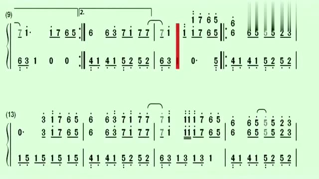 钢琴简谱经典钢琴曲《sakuraterse》樱花泪,想要无限循环的歌曲