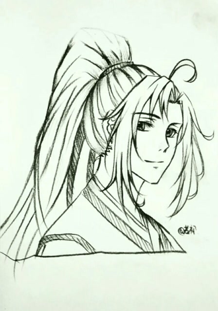 24秒″绘画魏无羡过程,你看会了么?