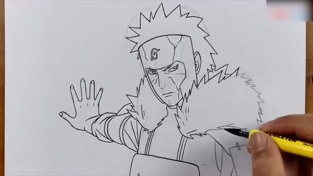 手绘火隐忍者秽土转生复活吧第二代火影千手扉间