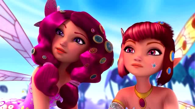 米雅的精灵王国阿莫想到借助树木的办法救含羞独角兽