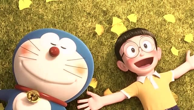 大雄和静香结婚,小叮当高兴的不行,真是好哥俩!