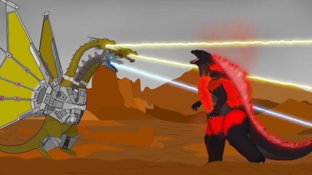 哥斯拉vs基多拉,基多拉被完败