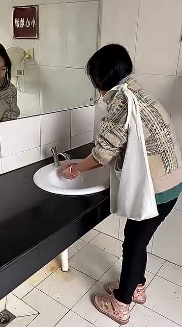 冬天上完厕所你们是怎么洗手的