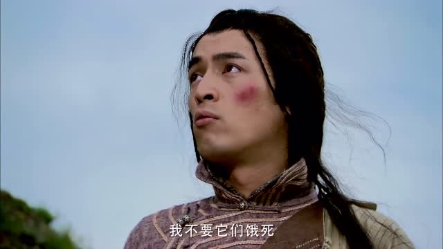 郭靖为了白雕不被饿死,毅然而然决定冒险,他要爬上这座山!