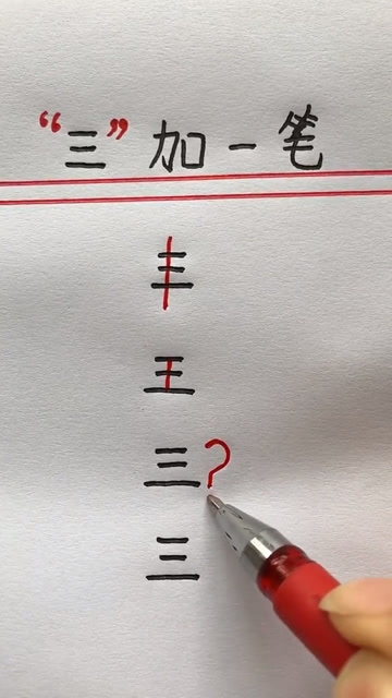 三加一笔你能想出几个字