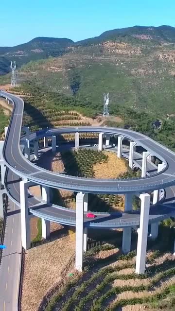 太原的奇观公路天龙山公路!佩服设计师,不能直接上去吗