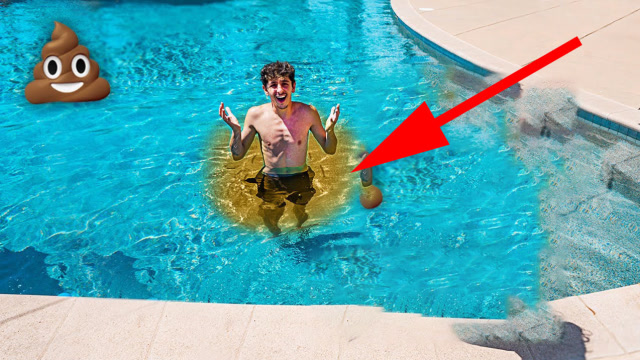 小伙疯狂拉肚子结果在泳池里一泄如注女友崩溃了