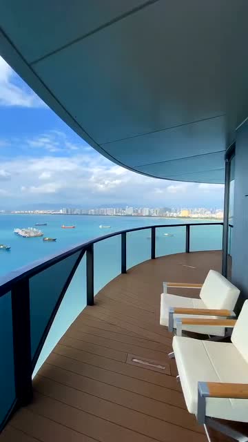 打卡三亚凤凰岛,无敌海景,超大的阳台