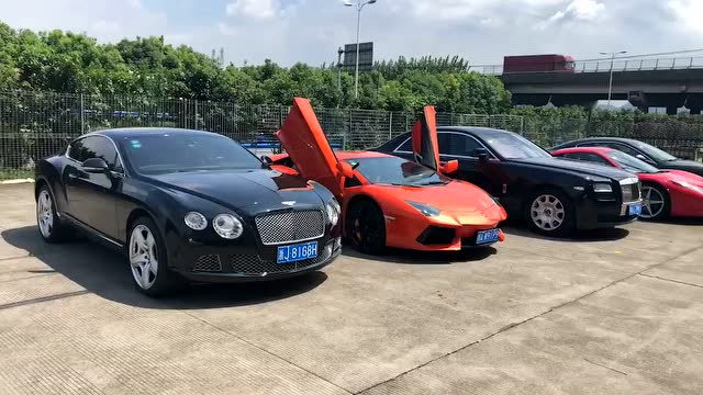 豪车停一排,你认识几辆!