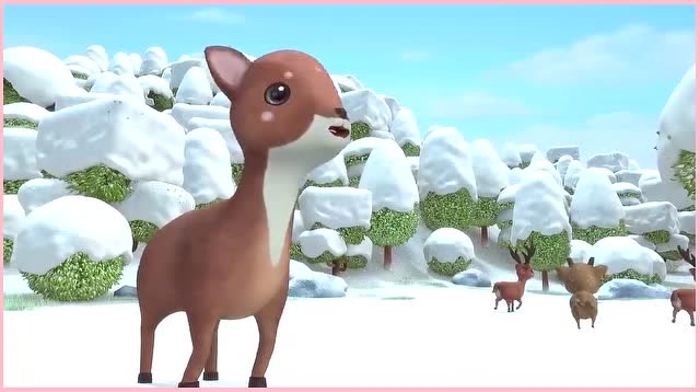 百变校巴:小鹿不走寻常路,困在冰面,看你还调皮