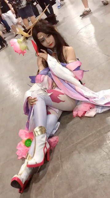 真人cos 王者荣耀貂蝉 好漂亮啊