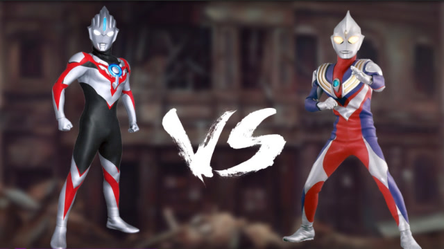 奥特曼格斗真人版:欧布奥特曼对战迪迦奥特曼,光之国内战,谁会胜出?