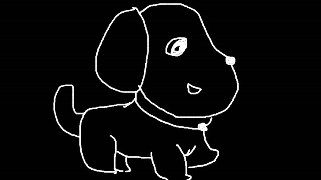 亲子游戏室:简笔画,小狗2