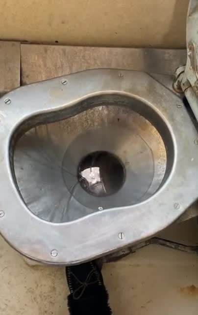 火车上的马桶,当我按下冲水开关后,这是什么情况?