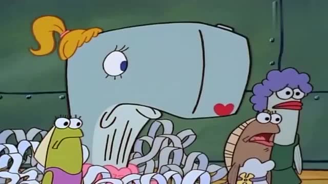 海绵宝宝:海绵宝宝穿得有点奇特,鲸鱼妹感觉丢人,这该怎么办呢