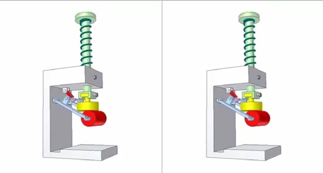 一个设计巧妙的机械复位结构,看看其工作原理,长见识了