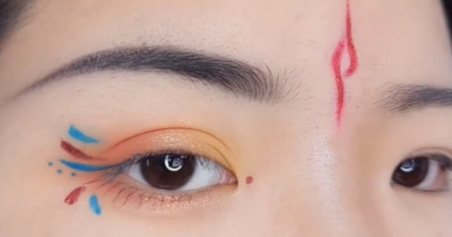 最美汉服花钿教程来了,只要简单几步就可以轻松学会