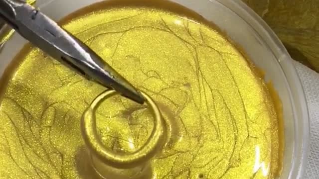 戒指镀金全过程,不看不知道一看吓一跳,难怪掉漆快呢!