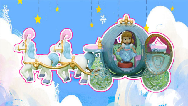 迪士尼公主:灰姑娘和她的南瓜马车玩具分享