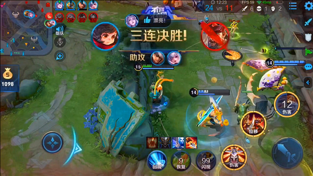 王者荣耀:"国服"李元芳前期专注发育,后期天秀三杀,赢得胜利