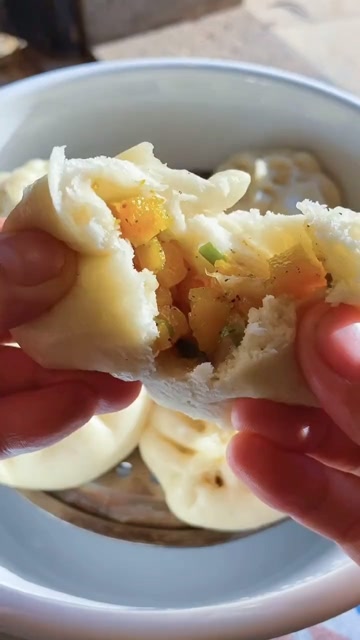 南瓜馅的包子,甜味的你喜欢吗?#美食