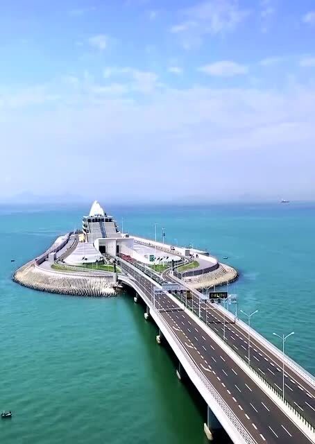 港珠澳大桥人工岛,世界的奇迹,中国的骄傲