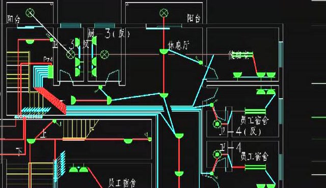 室内水电设计教程:3.8,结合pz4系统图看图纸放线