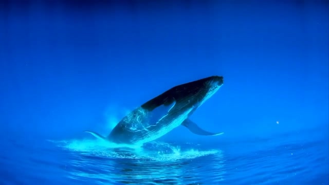 鲸鱼在水下的泳姿太震撼!