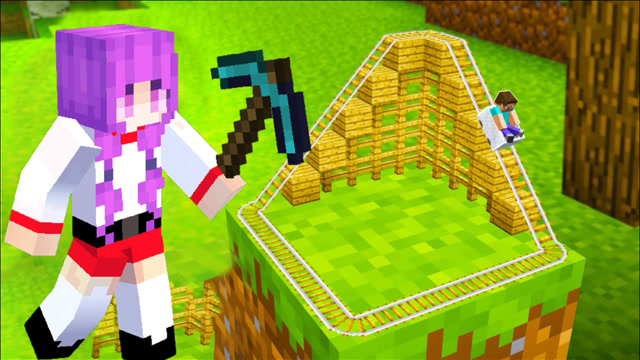 小君姐姐我的世界:建造1x1过山车游乐园