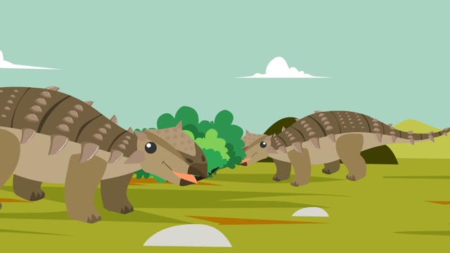 同学们,怪嘴龙是甲龙类恐龙的一种,是一种中小型植食恐龙