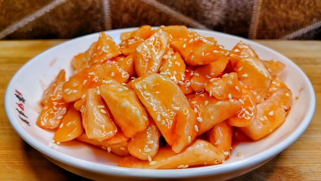 糖醋山药 腾讯网